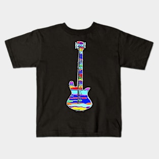 bass, guitar, bassist, pop art Kids T-Shirt